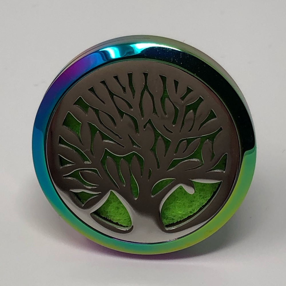 New! Iridescent Tree of Life Car Vent Clip